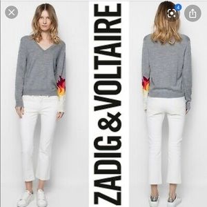 Gray Zadig & Voltaire ready Bis Flame sweater